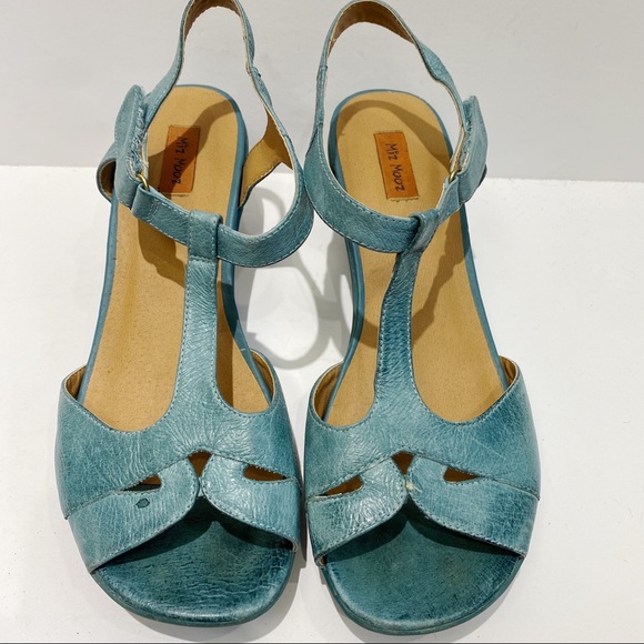 Miz Mooz blue heeled sandals